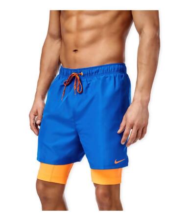 Nike Mens 2-In-1 Training Swim Bottom Trunks - L