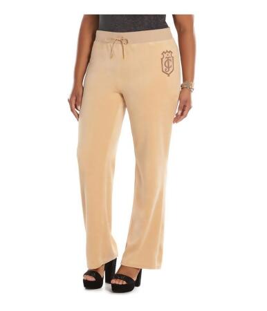 Juicy Couture Womens Velour Graphic Bootleg Athletic Sweatpants - 1X