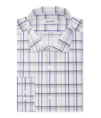 Calvin Klein Mens Infinite Stretch Button Up Dress Shirt - 15-15 1/2