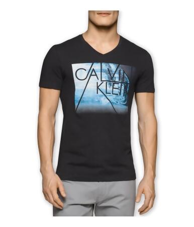 Calvin Klein Mens Sublimated Logo Graphic T-Shirt - 2XL