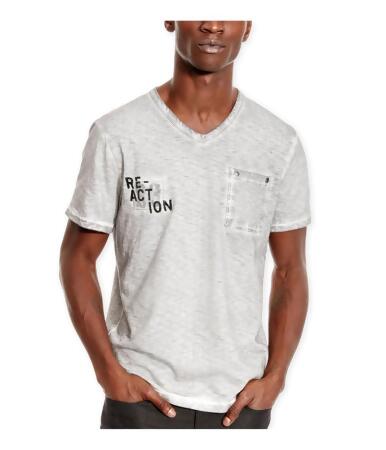 Kenneth Cole Mens Washed Logo Pocket Graphic T-Shirt - L