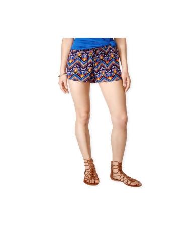 Stoosh Womens Printed Drawstring Casual Mini Shorts - XS