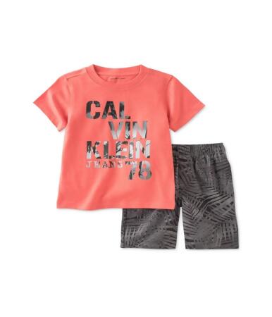 Calvin Klein Boys 2-Piece Palm Graphic T-Shirt - 2T