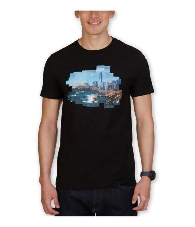 Nautica Mens Skyline Graphic T-Shirt - L