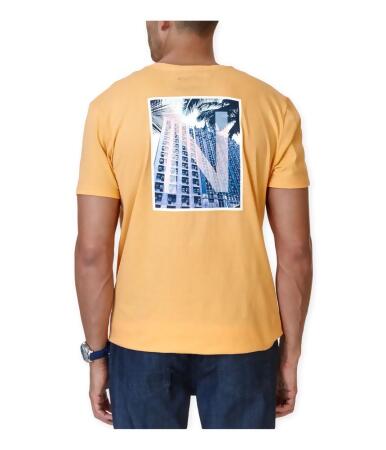 Nautica Mens Sublimated Back Graphic T-Shirt - L