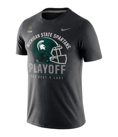 Nike Mens Michigan State Playoff Helmet Graphic T-Shirt - L
