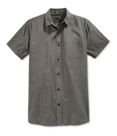 Tavik Mens Harmon Print Button Up Shirt - S