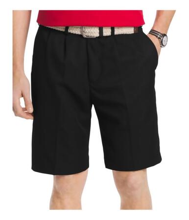 Izod Mens Double Pleat Microfiber Casual Chino Shorts - 32