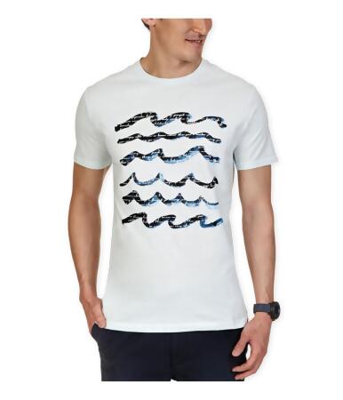 Nautica Mens Wavy Script Graphic T-Shirt - 2XL