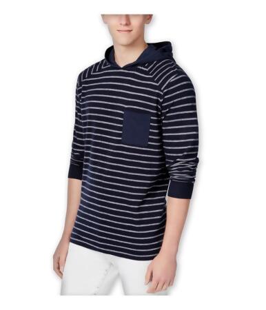 Wht Space Mens Striped Hoodie Sweatshirt - XL