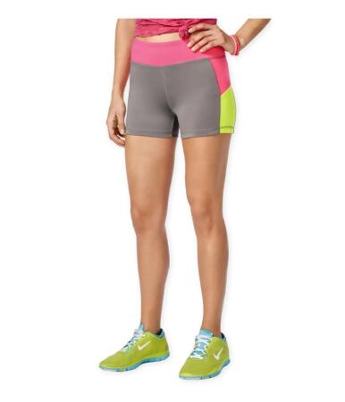 Energie Womens Sunny Colorblock Athletic Compression Shorts - XS