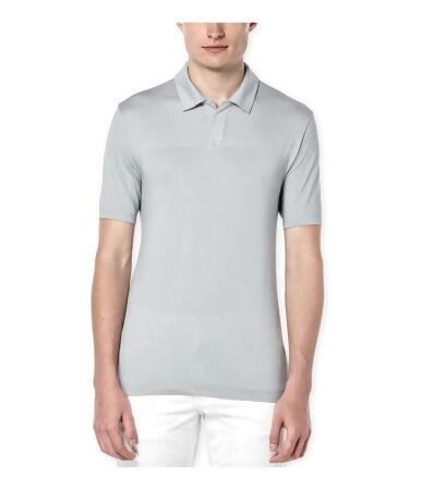 Perry Ellis Mens Jacquard Placed Rugby Polo Shirt - M