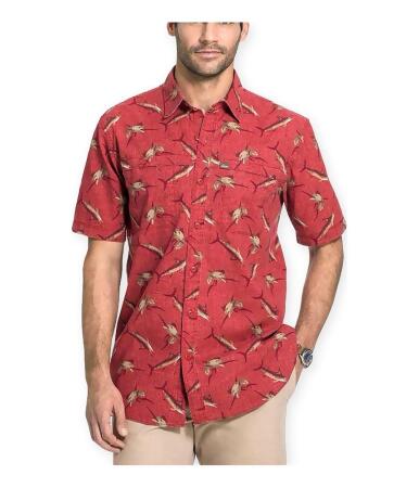 G.h. Bass Co. Mens Shark Print Button Up Shirt - L