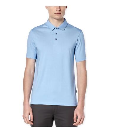 Perry Ellis Mens Thin Stripe Travel Luxe Rugby Polo Shirt - L