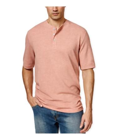 Weatherproof Mens Vintage Pique Ss Henley Shirt - S