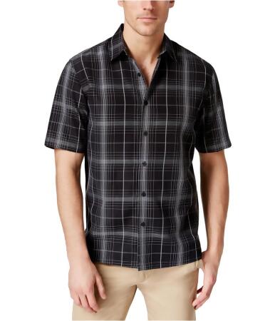 John Ashford Mens Stanton Plaid Ss Button Up Shirt - S