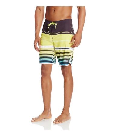 Quiksilver Mens Ag47 Vertigo Stripe Swim Bottom Board Shorts - 32