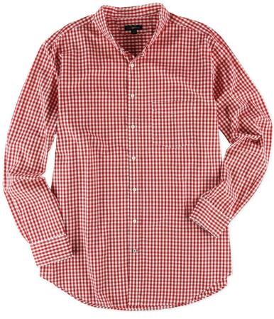 Club Room Mens Mini Plaid Button Up Shirt - LT