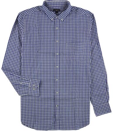 Club Room Mens Mini Plaid Button Up Shirt - XLT