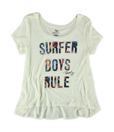 Roxy Womens Surfer Boys Rule Graphic T-Shirt - M