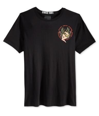 Guess Mens Bsc Pin Palms Graphic T-Shirt - M