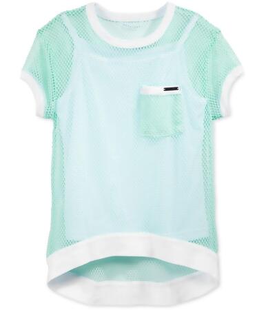 Sean John Girls Layered Mesh Embellished T-Shirt - M (10)