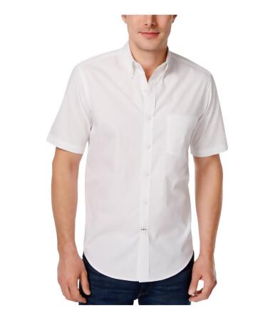 Club Room Mens Barry Dot Print Button Up Shirt - 3XLT