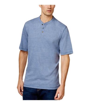 Weatherproof Mens Melange Jersey Henley Shirt - S