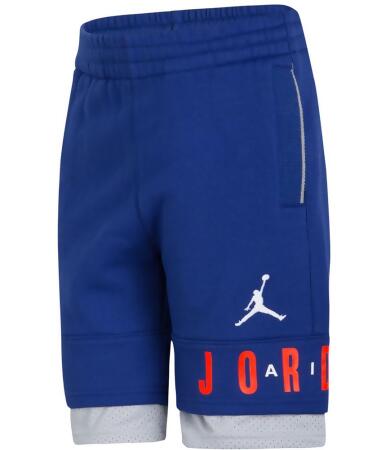 Jordan Boys Layered Jumpman Athletic Sweat Shorts - S (8)