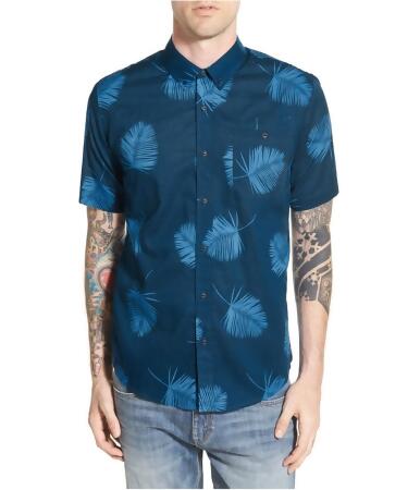 Ezekiel Mens Tropical Ss Button Up Shirt - L