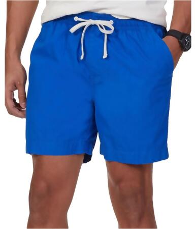 Nautica Mens Elastic Drawstring Casual Walking Shorts - M