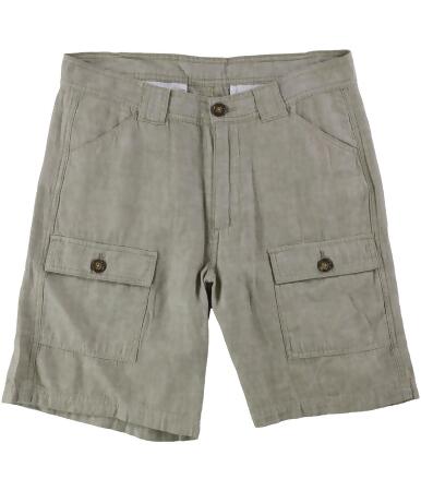Tasso Elba Mens Linen-Blend Casual Cargo Shorts - 34