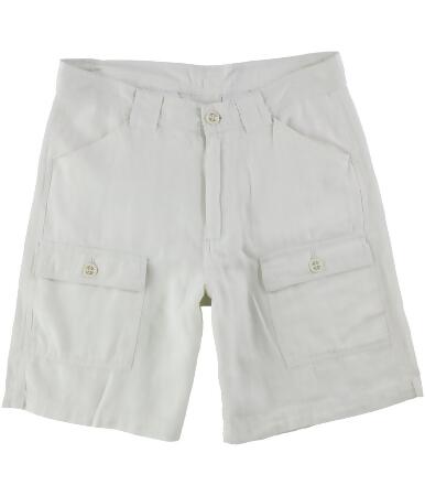 Tasso Elba Mens Linen-Blend Casual Cargo Shorts - 34