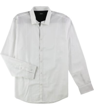 Alfani Mens Durocher Textured Button Up Shirt - L