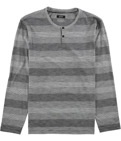 Alfani Mens Striped Slub Henley Shirt - XL