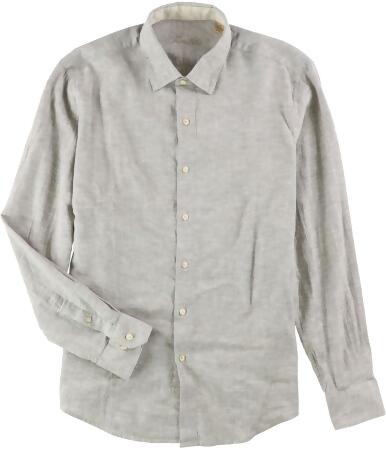 Tasso Elba Mens Linen Button Up Shirt - M