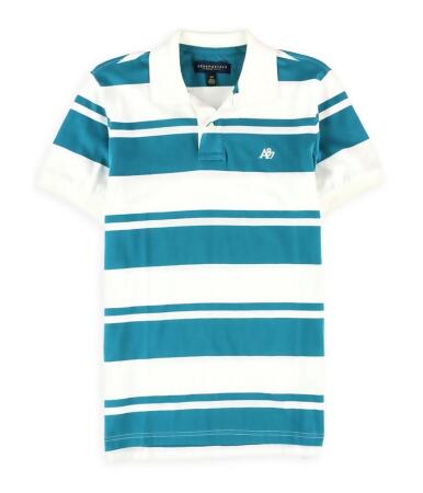 Aeropostale Mens A87 Striped Rugby Polo Shirt - S