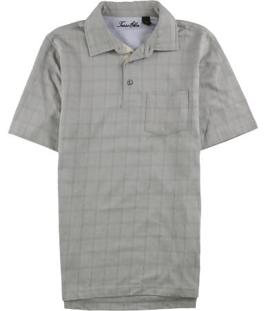 Tasso Elba Mens Windowpane Rugby Polo Shirt - 2XL