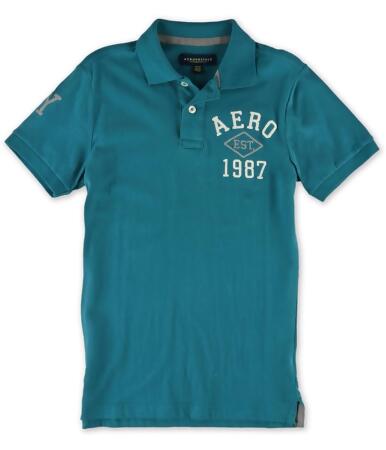 Aeropostale Mens Est. 1987 Rugby Polo Shirt - XS