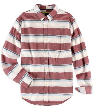 Aeropostale Mens Multi Striped Button Up Shirt - XL
