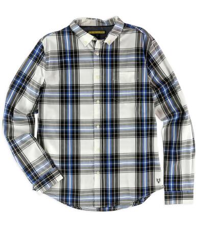 Aeropostale Mens Plaid Ls Button Up Shirt - L