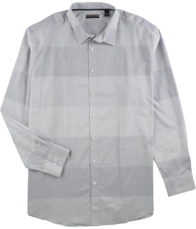 Alfani Mens Renens Blocked Stripe Button Up Shirt - 3XLT