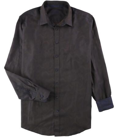 Tasso Elba Mens Tonal Paisley Button Up Shirt - LT