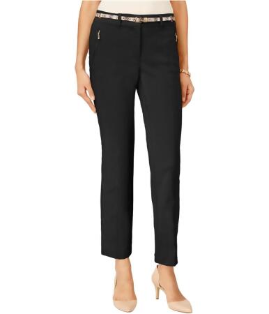 Jm Collection Womens Cropped Belted Casual Trousers - 12