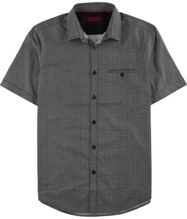 Alfani Mens Slim Printed Button Up Shirt - S