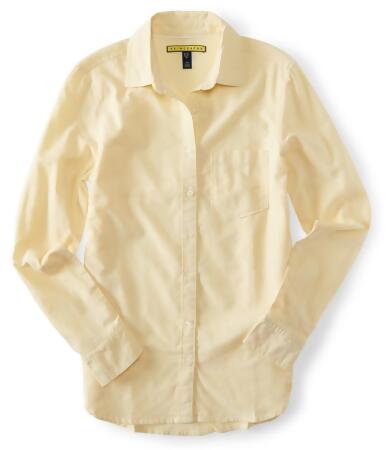 Aeropostale Womens Oxford Button Up Shirt - L