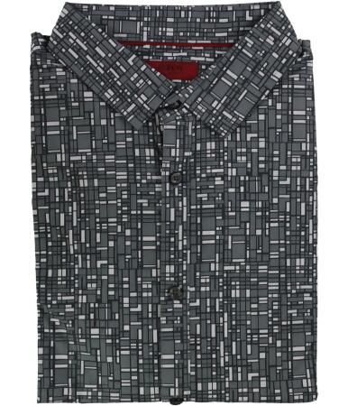 Alfani Mens Slim-Fit Printed Button Up Shirt - XL