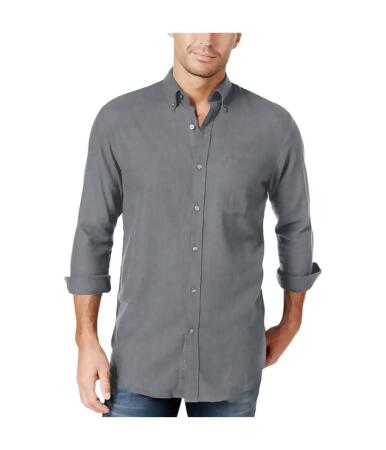 John Ashford Mens Herringbone Ls Button Up Shirt - XL