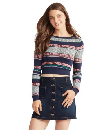 Aeropostale Womens Knit Patterned Pullover Sweater - XS