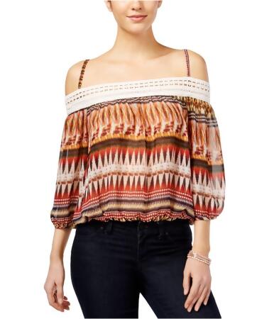 Bcx Womens Sheer Cold-Shoulder Pullover Blouse - XXS